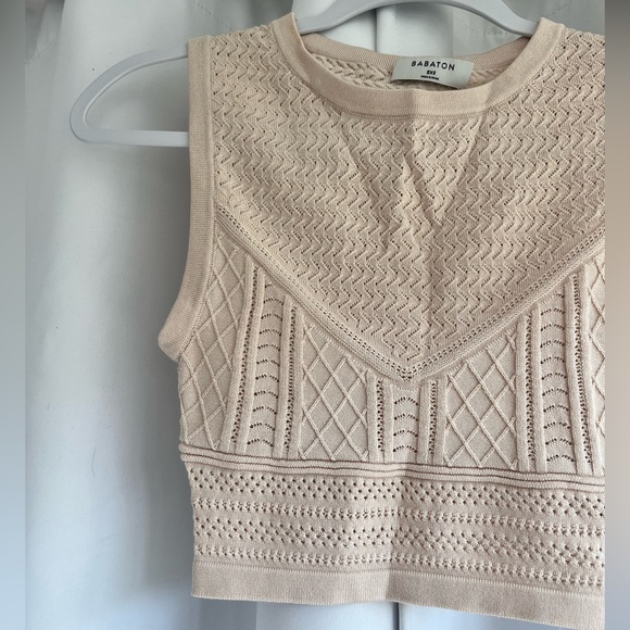 Babaton Pointelle Tank - Cream - Picture 4 of 16